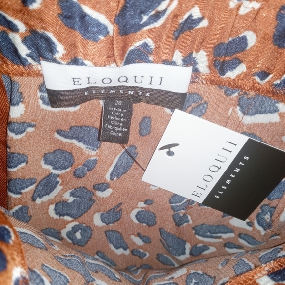 NWT Leopard Print Satin Ruffle Midi Skirt - Picture 3 of 3